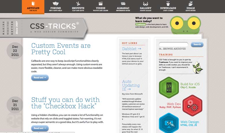 top web development blogs csstricks