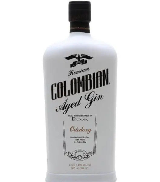 Dictador premium colombian aged gin ortodoxy cover