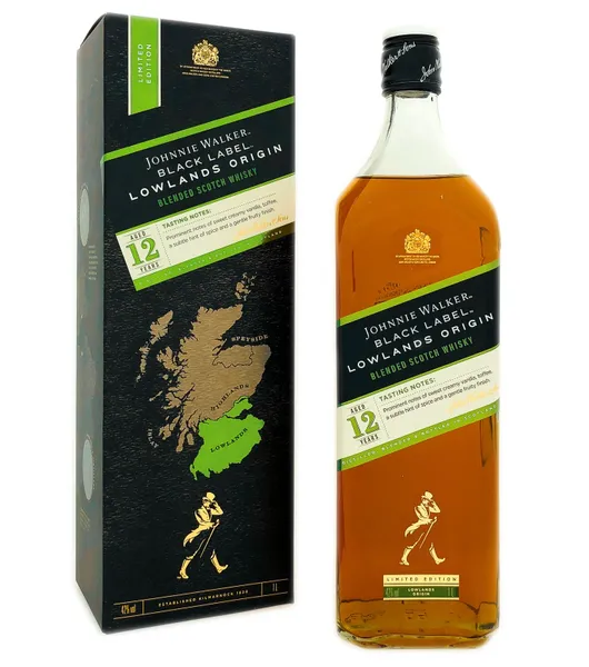 Johnnie walker black label 12 years lowland origin