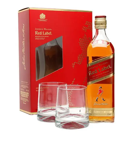 Johnnie walker red label gift pack cover