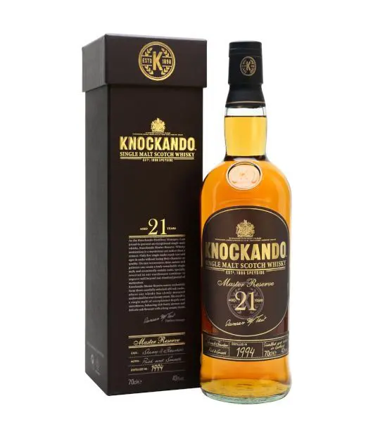 Knockando 21 years 1994 master reserve cover