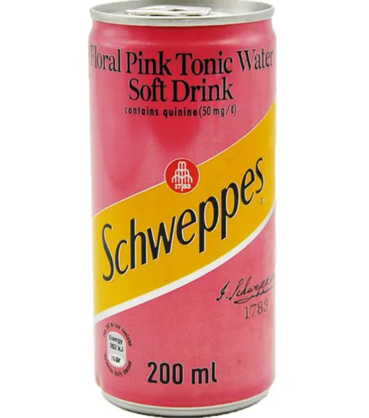 Schweppes Pink Tonic Can cover