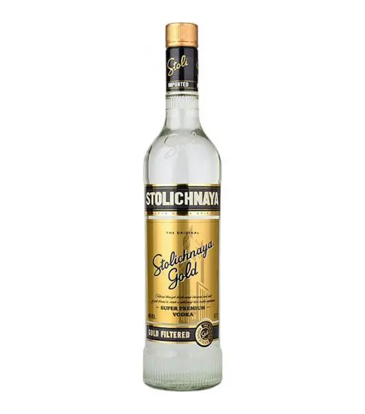 Stolichnaya gold vodka cover