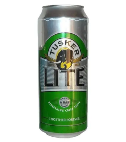 tusker lite can