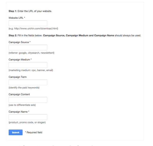Google URL Builder