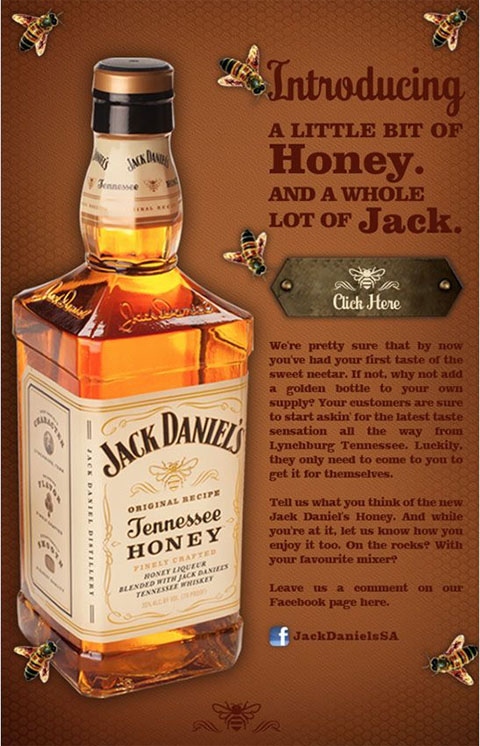 Jack Daniels email marketing example