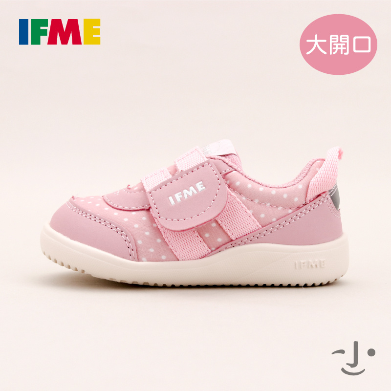 IFME【腳長11.5-14CM】可愛點點-小腳慢步童鞋- 孩子學走的第一站