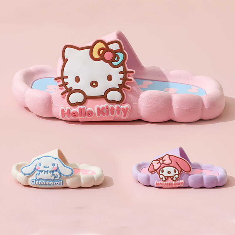 (正版授權)Hello Kitty防滑軟底拖鞋