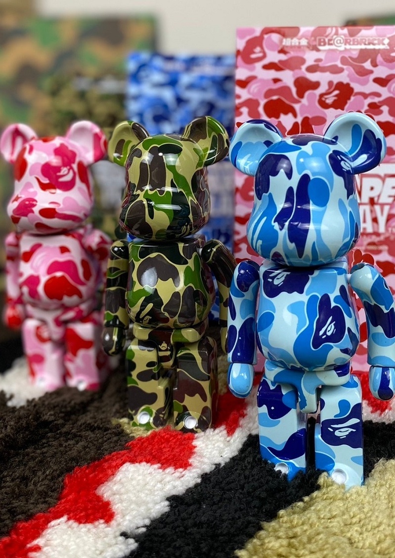 BAPE 庫柏力克熊超合金迷彩公仔-上野日貨潮流代購