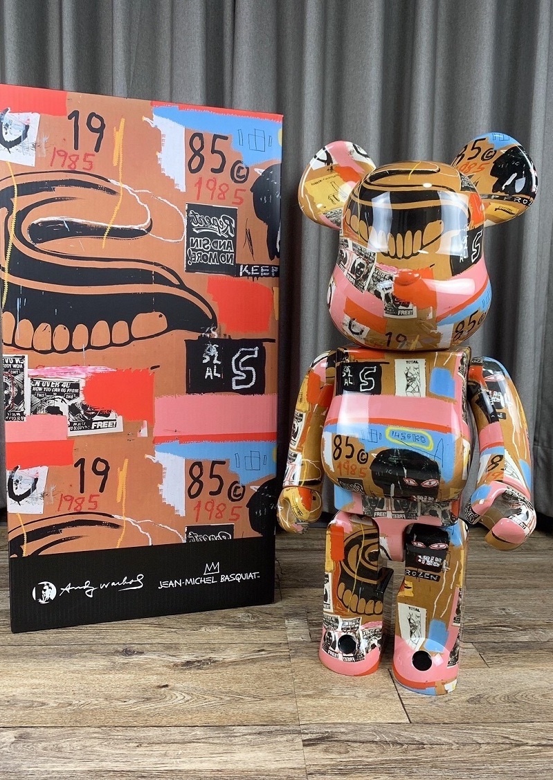 BE@RBRICK Andy Warhol x JEAN-MICHEL BASQUIAT庫柏力克熊-上野日貨