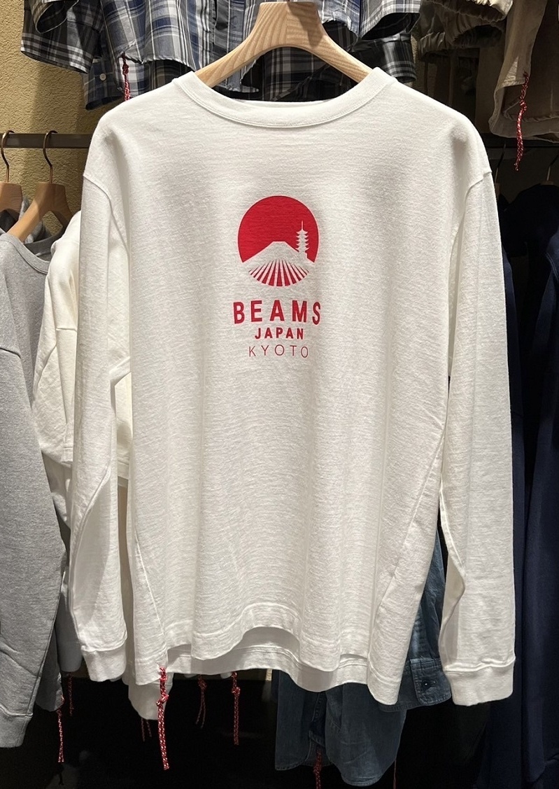 日本製 BEAMS JAPAN 胸前logo長T