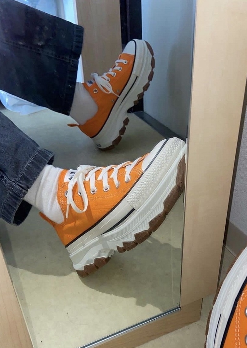 CONVERSE ALLSTAR TREKWAVE 鋸齒厚底帆布鞋