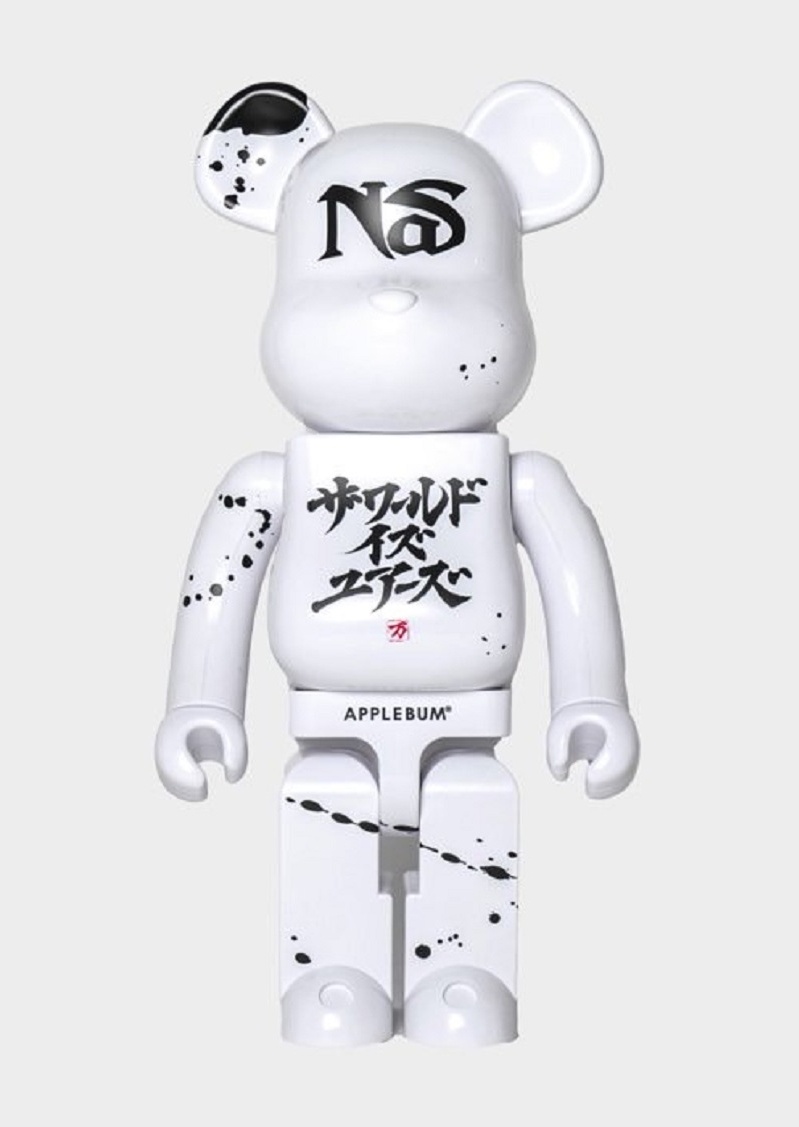 BE@RBRICK × NAS × APPLEBUM BE@RBRICK庫柏力克熊 1000%