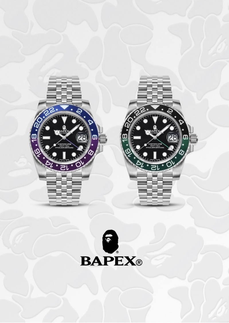 A BATHING APE BAPE TYPE 2 BAPEX經典配色手錶 20230429發售