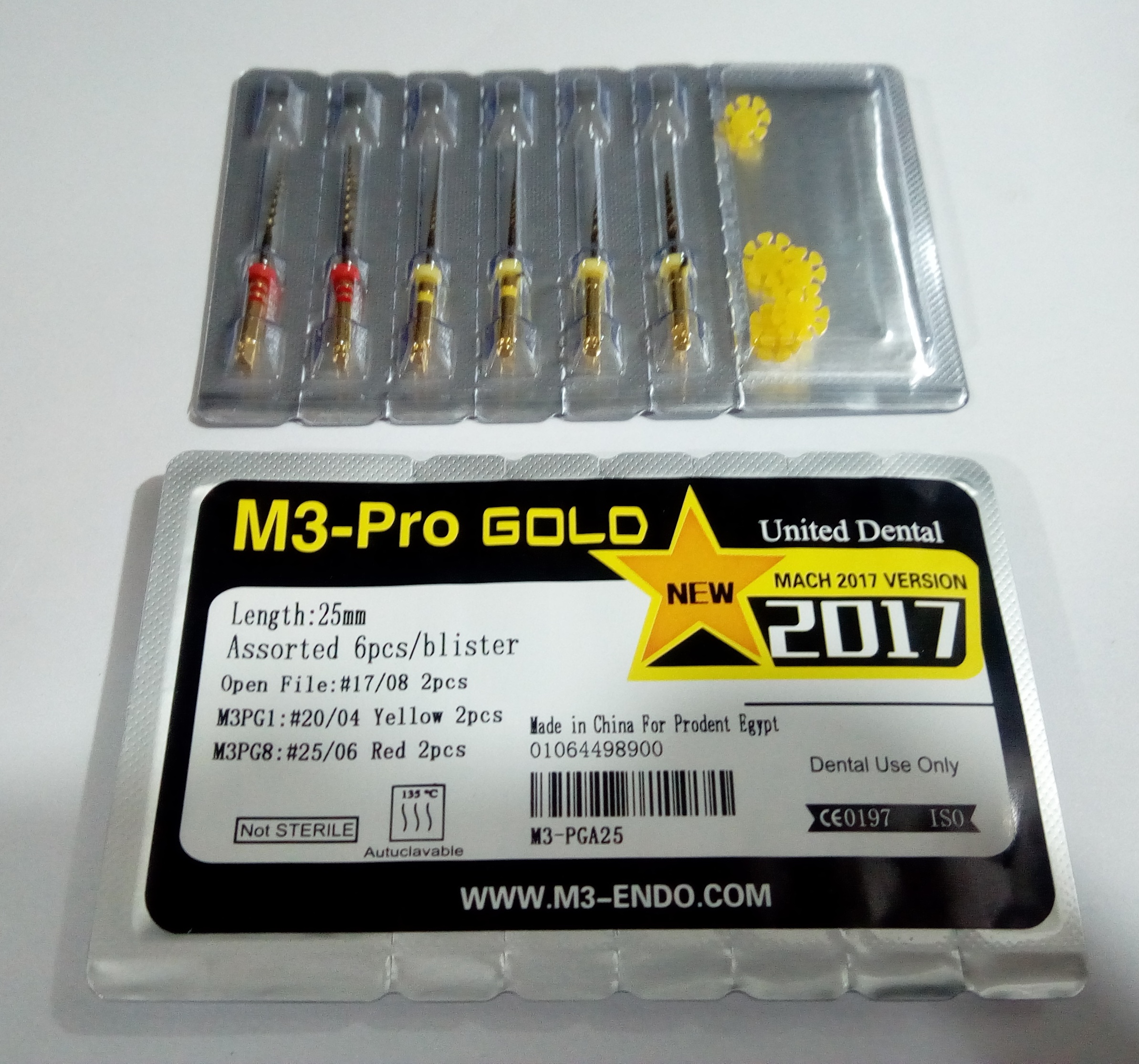 M3 Pro GOLD Rotary Files | DentaCarts | Dental Cart