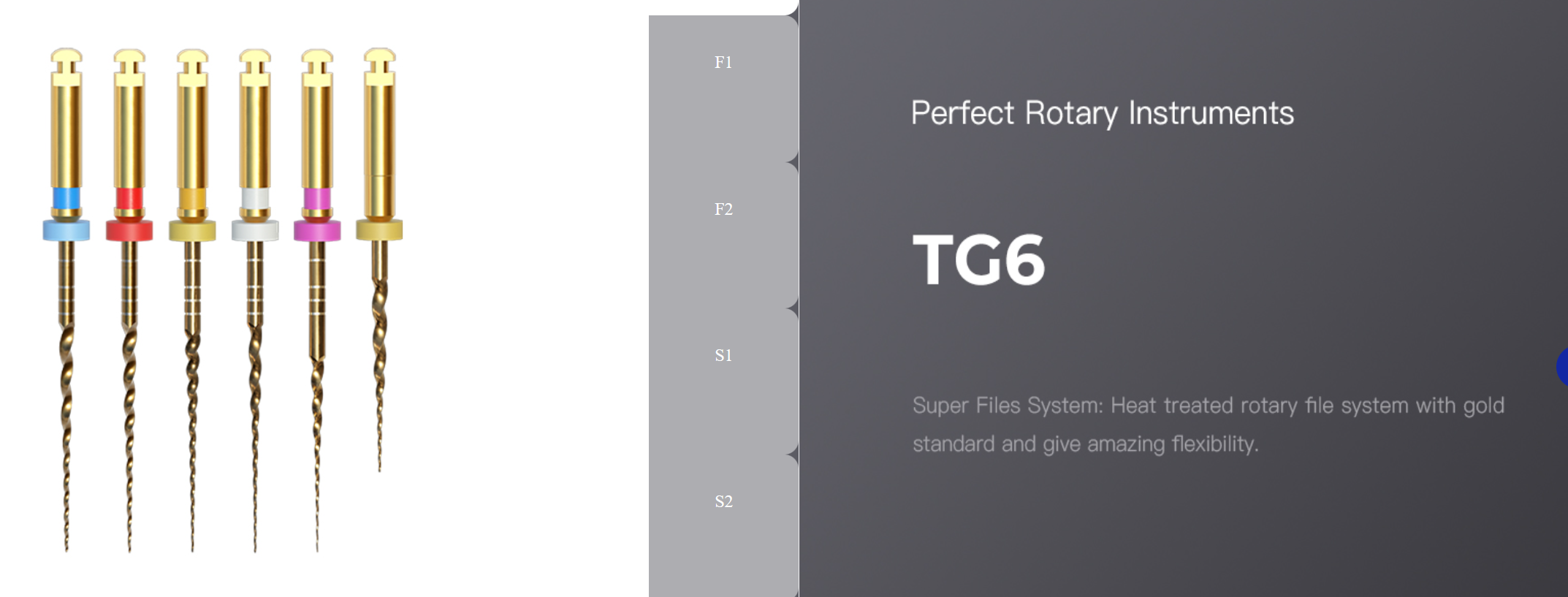 TG6 Rotary Protaper System - 6 assorted files | DentaCarts | Dental Cart
