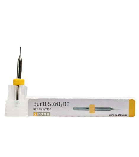 Sirona Bur 0.5 ZrO2 Diamond Coated Yellow Ring | DentaCarts | Dental Cart