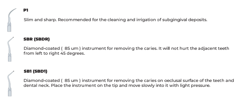 Woodpecker Ultrasonic Periodontics Tips | DentaCarts | Dental Cart