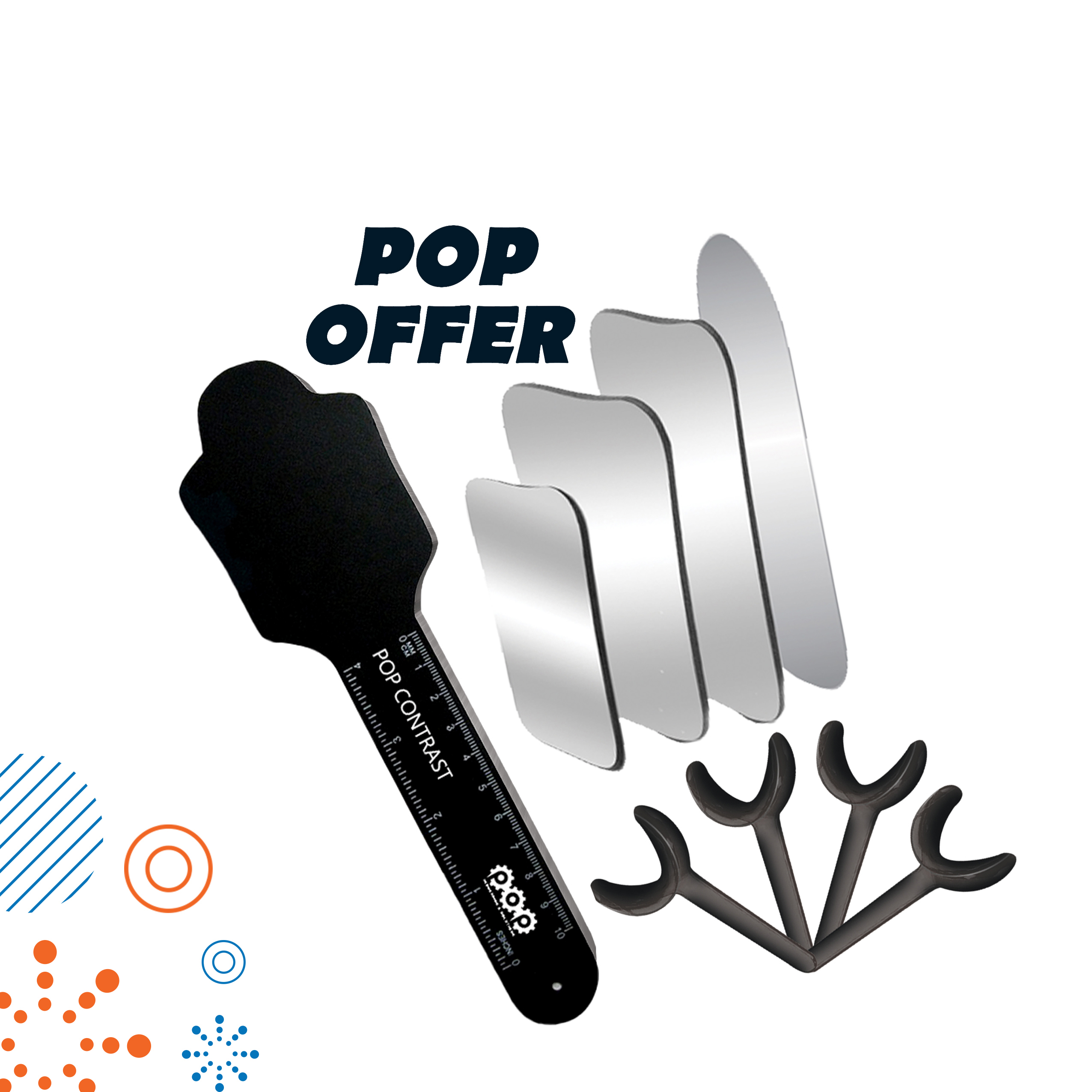 Pop dental photography kit - 9pcs | DentaCarts | Dental Cart