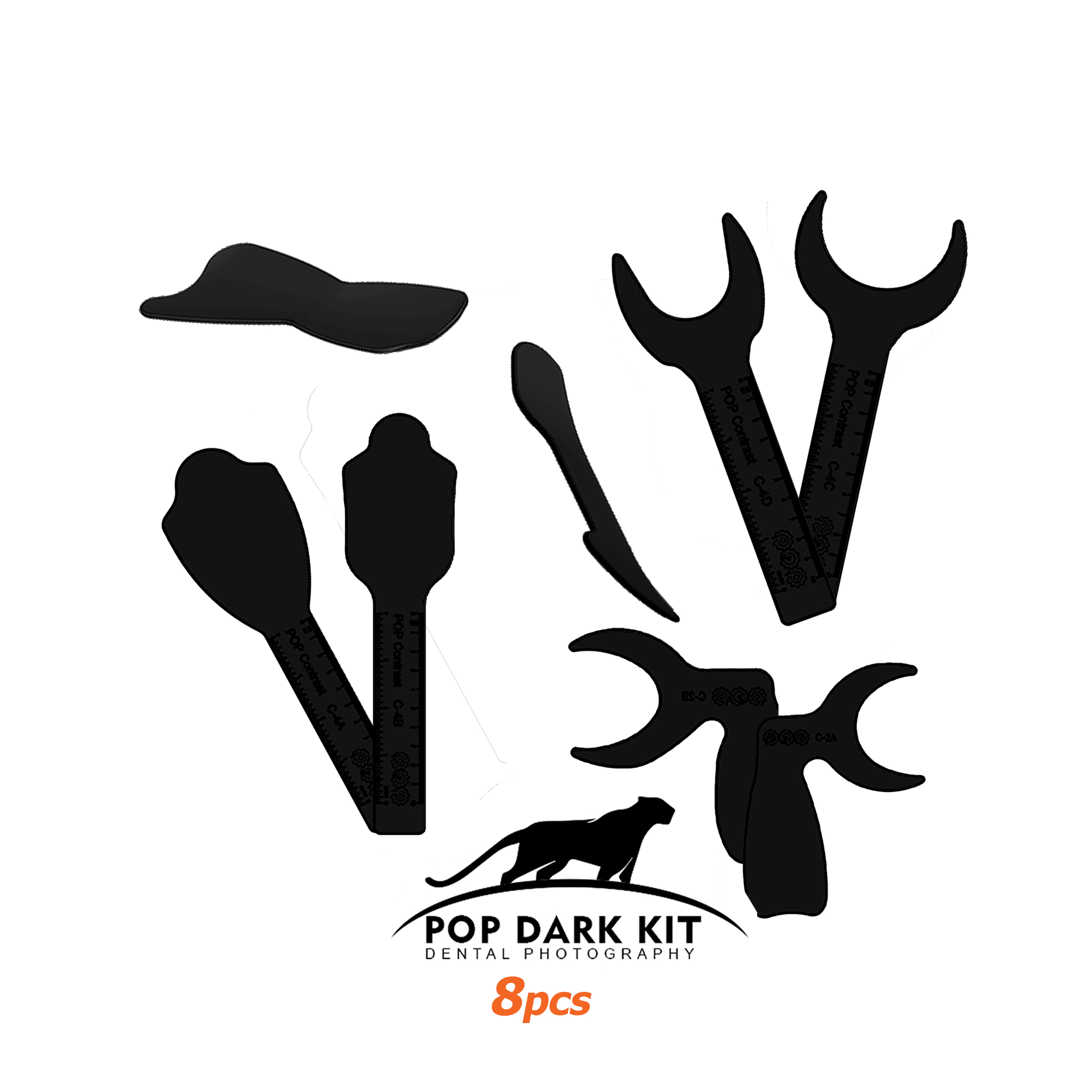 POP Dark kit - Contrastors kit - 8 PCS | DentaCarts | Dental Cart