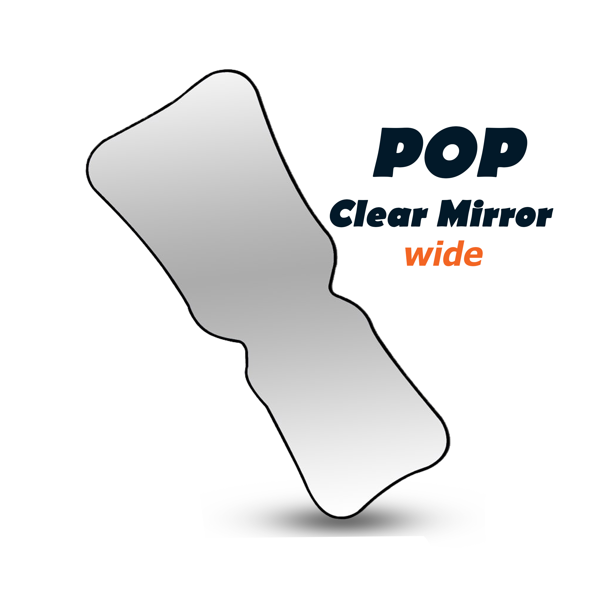 POP Clear Mirror Wide | DentaCarts | Dental Cart