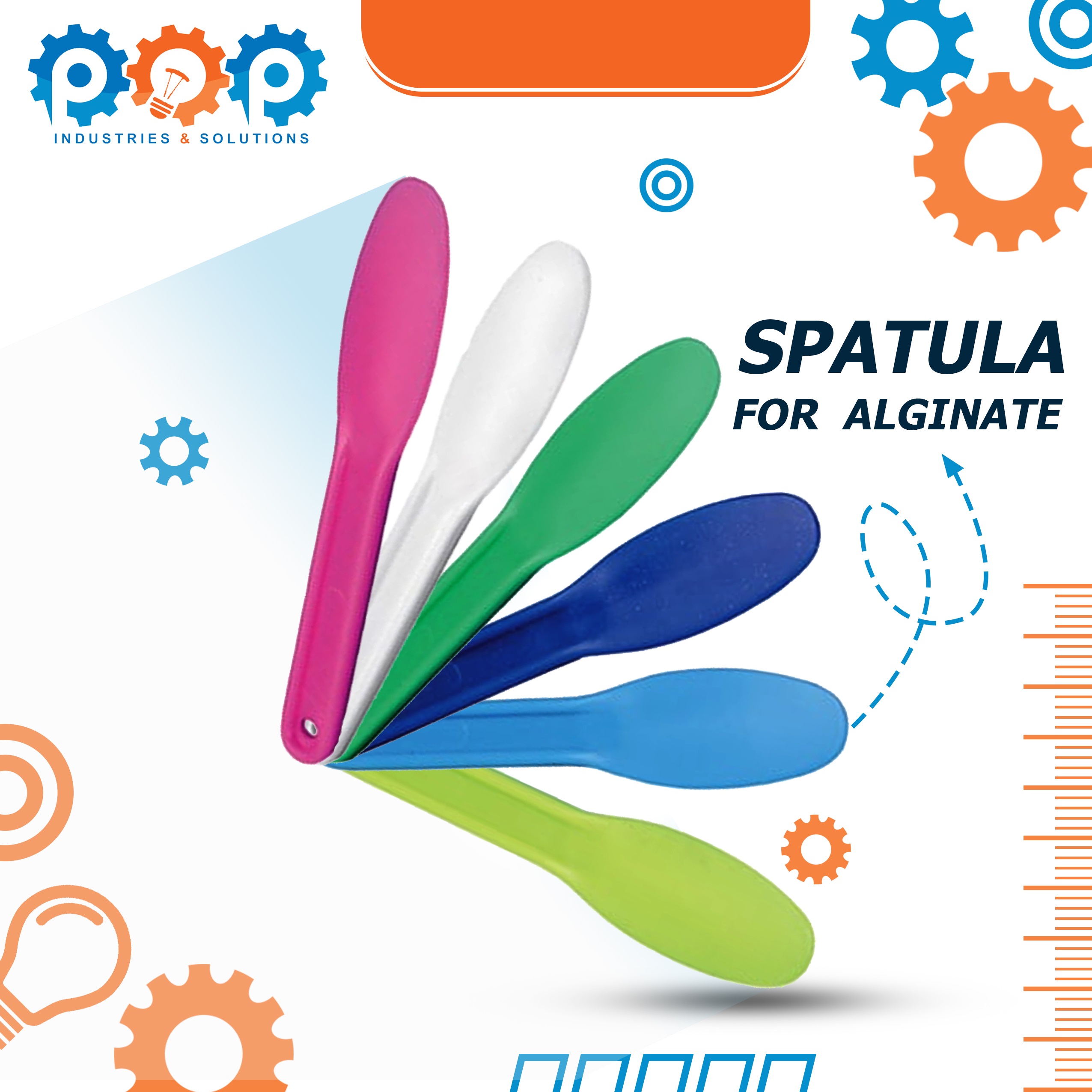 POP SPATULA PLASTIC FOR ALGINATE - 1pc | DentaCarts | Dental Cart