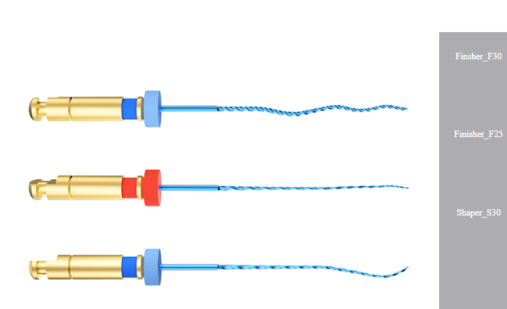 D-perfect 3D Finisher rotary files - 3 files | DentaCarts | Dental Cart
