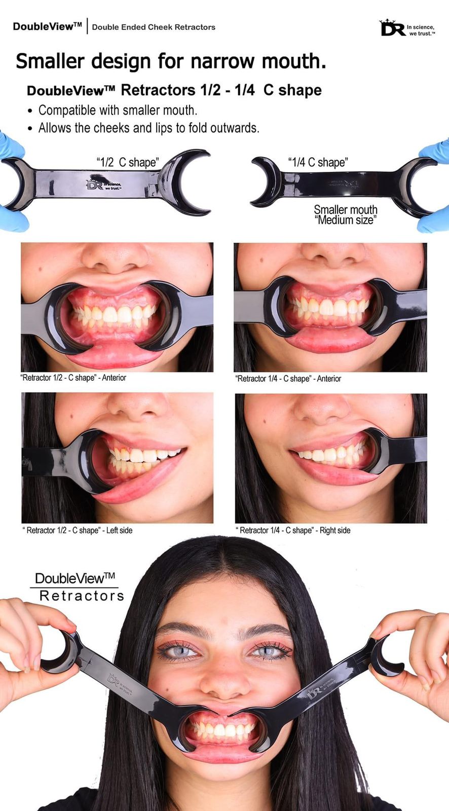 DR DoubleView Retractors Kit | DentaCarts | Dental Cart