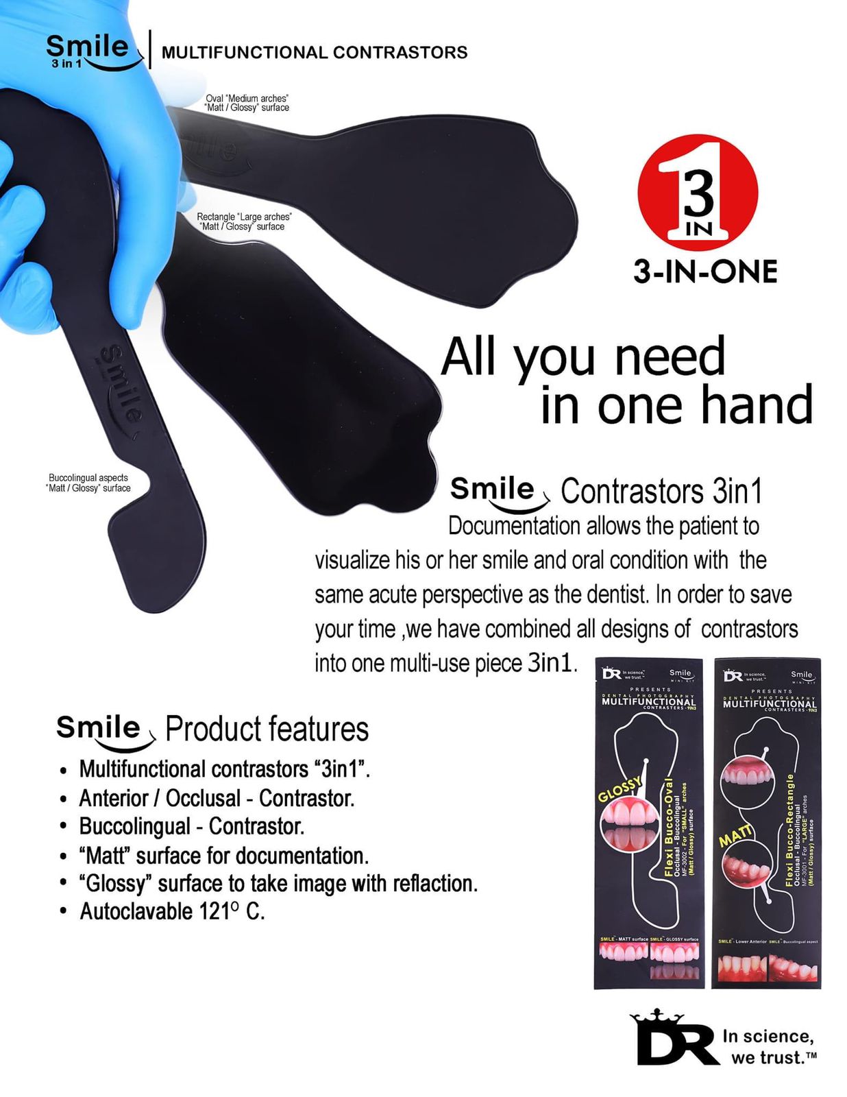 DR Smile 9in3 Contrastors Kit | DentaCarts | Dental Cart