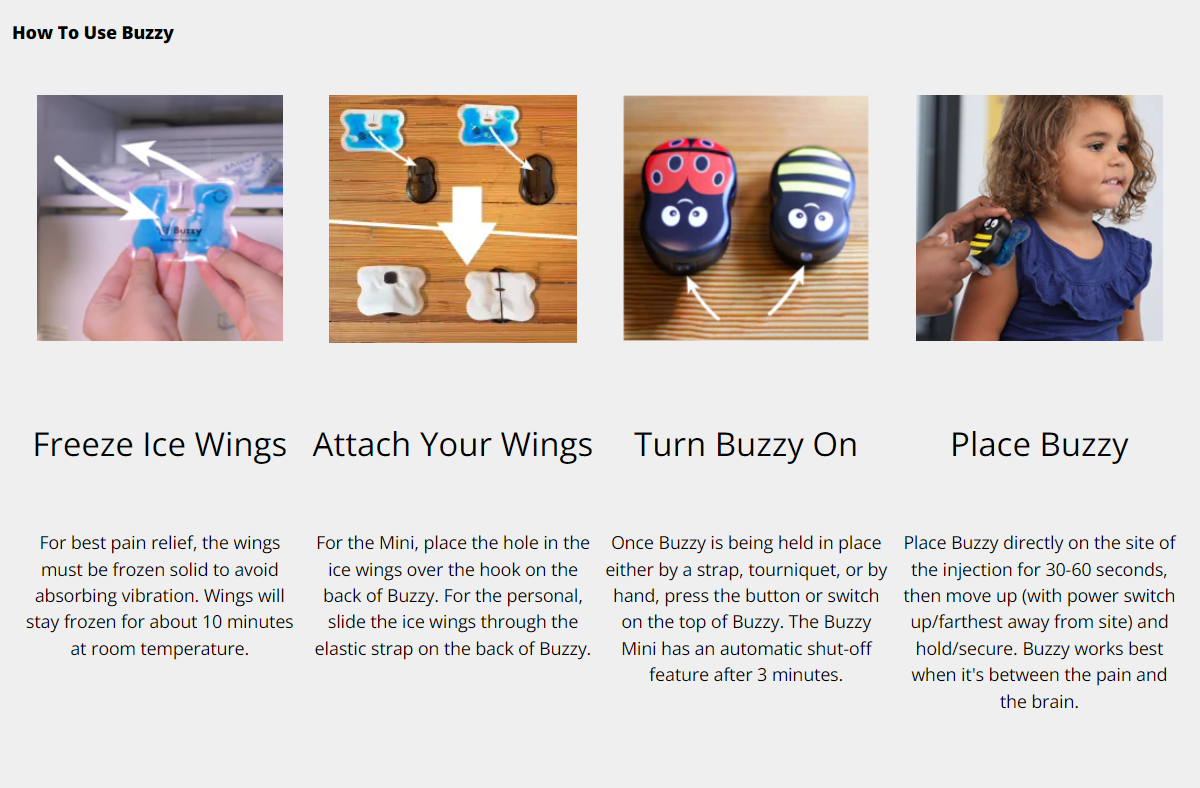 Buzzy Needle Fear and Pain Relief | DentaCarts | Dental Cart