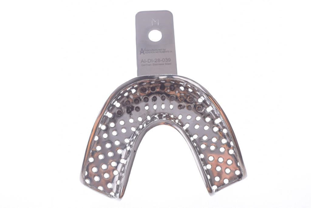 NM&G Perforated Perma-Lock Lower Impression Tray | DentaCarts | Dental Cart