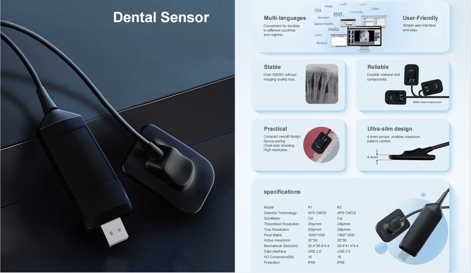 Refine Digital Sensor | DentaCarts | Dental Cart