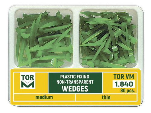 TOR VM Non-Transparent Plastic Fixing Wedges | DentaCarts | Dental Cart