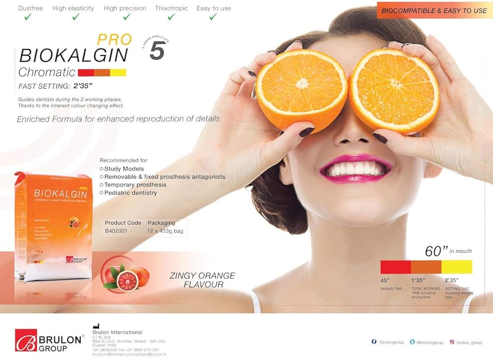 Brulon Biokalgin Chromatic Alginate | DentaCarts | Dental Cart