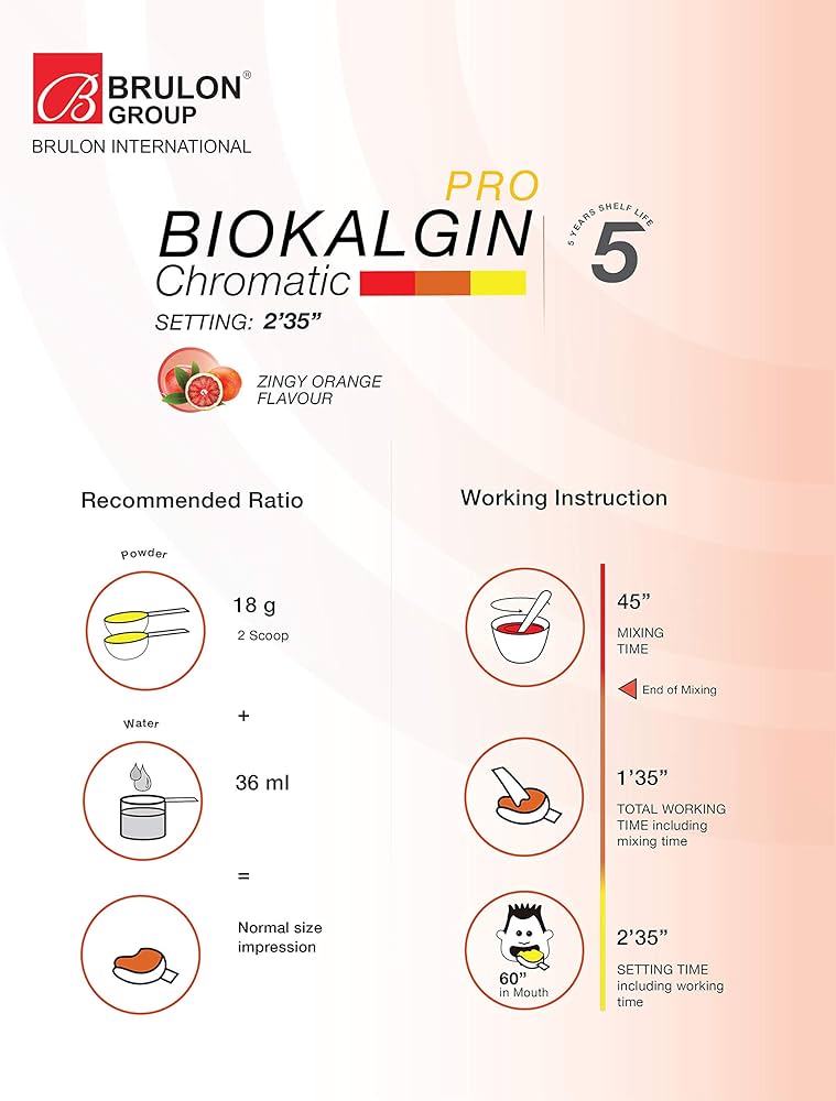 Brulon Biokalgin Chromatic Alginate | DentaCarts | Dental Cart