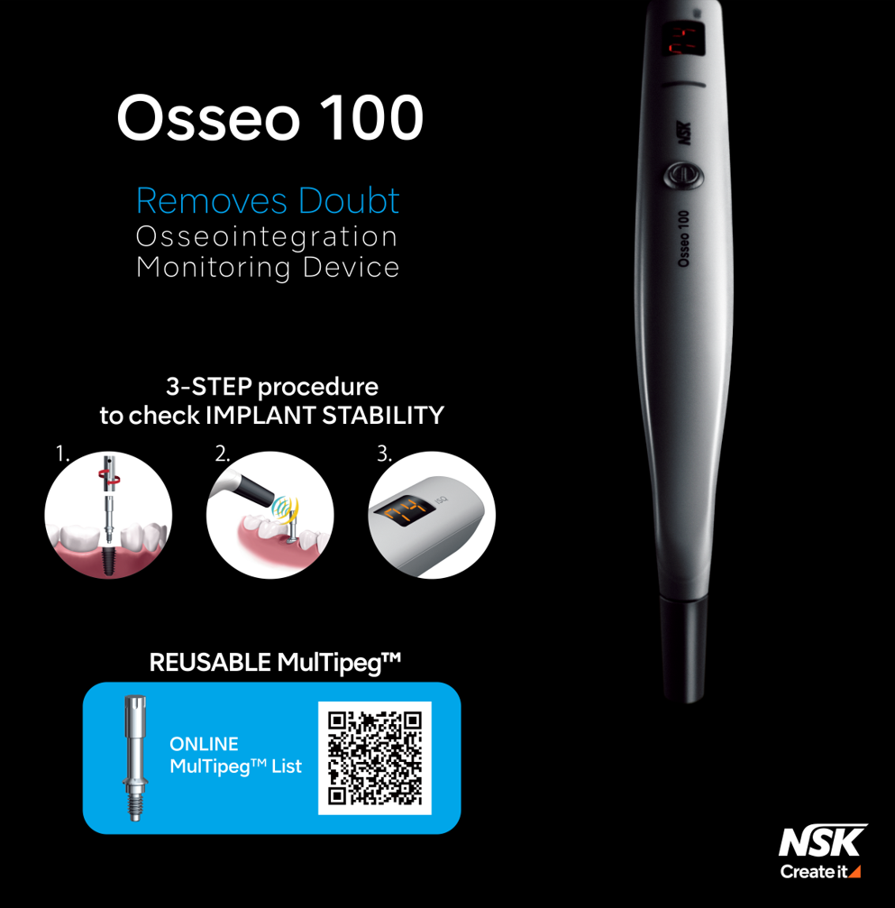 NSK Osseo 100 Osseointegration Monitoring Device | DentaCarts | Dental Cart