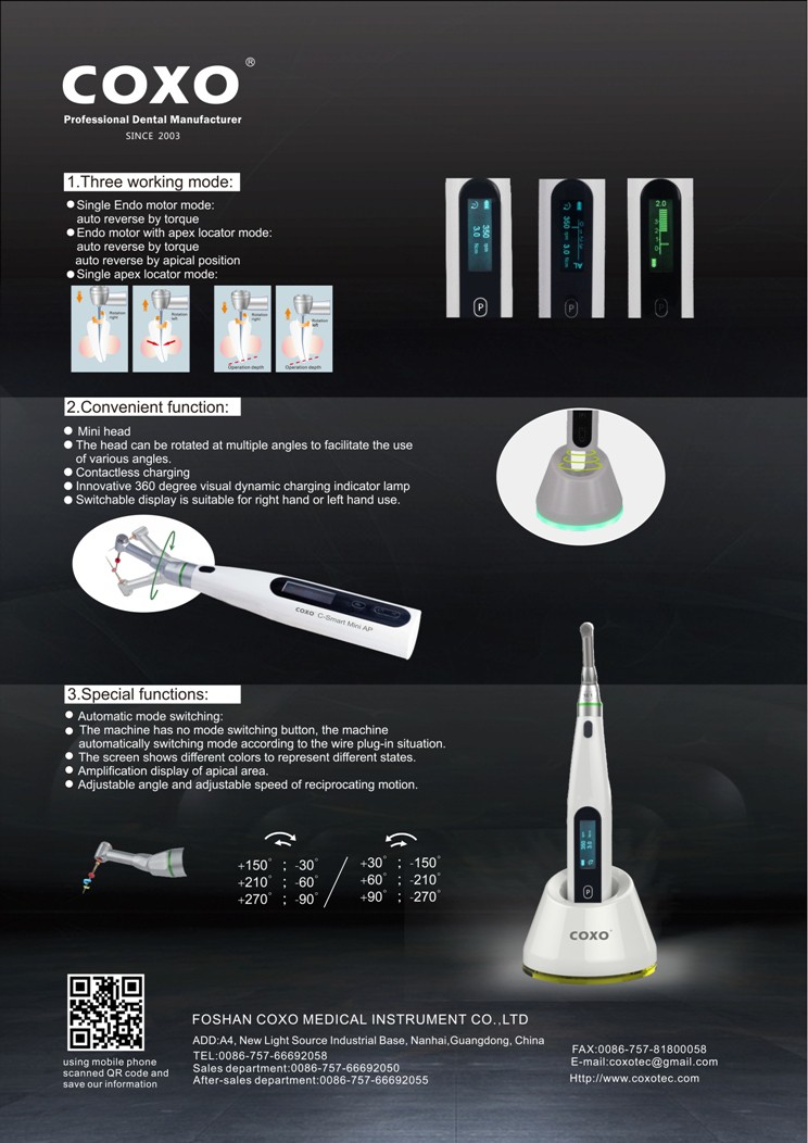 Coxo C smart Mini AP Endomotor | DentaCarts | Dental Cart