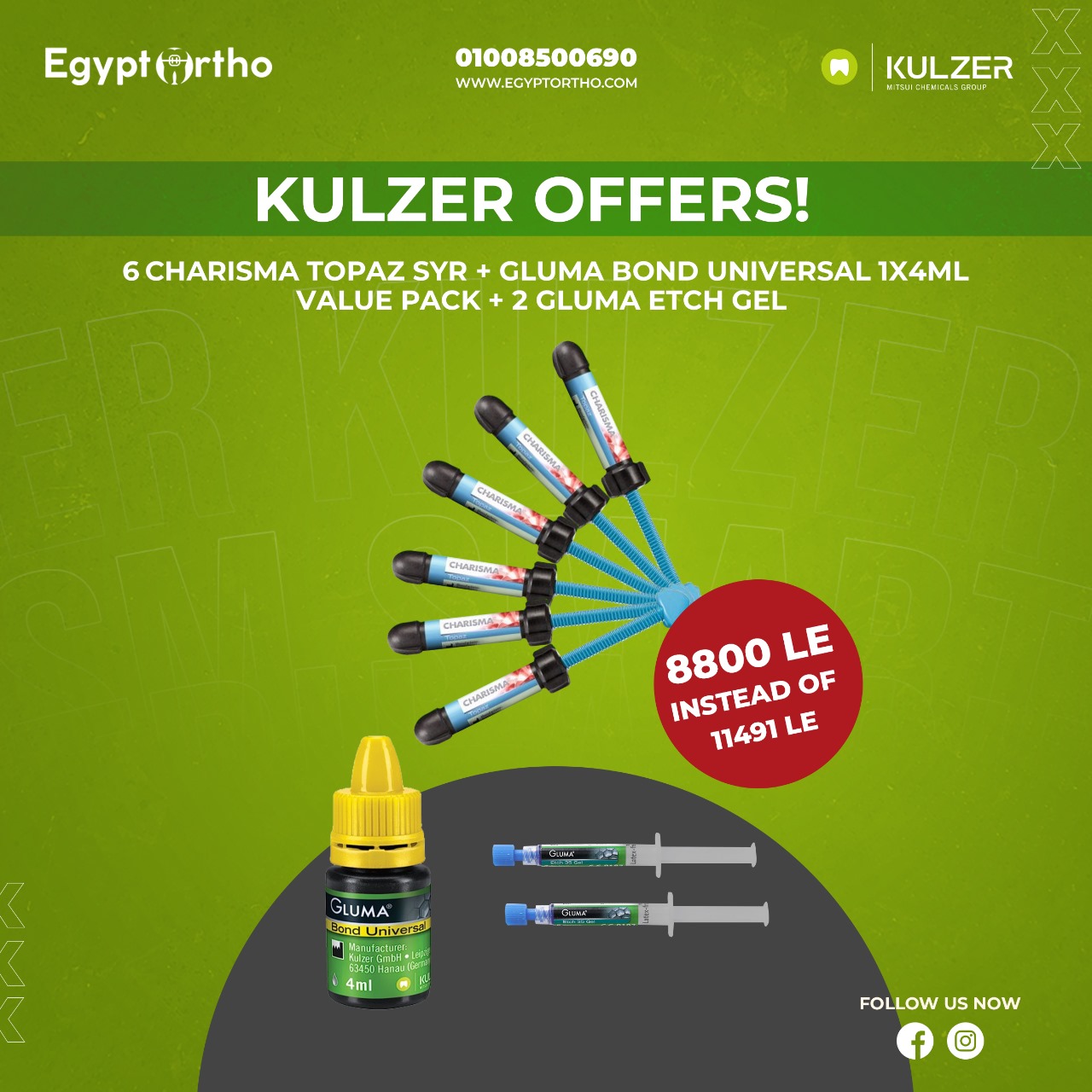 6 Charisma Topaz + Gluma Bond+ 2 Gluma Etch Offer | DentaCarts | Dental Cart