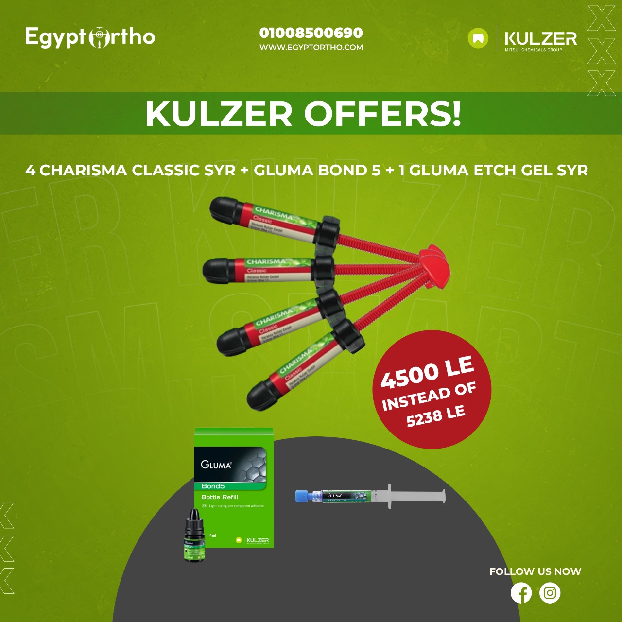 4 Charisma Classic + Gluma Bond + Gluma Etch Offer | DentaCarts | Dental Cart