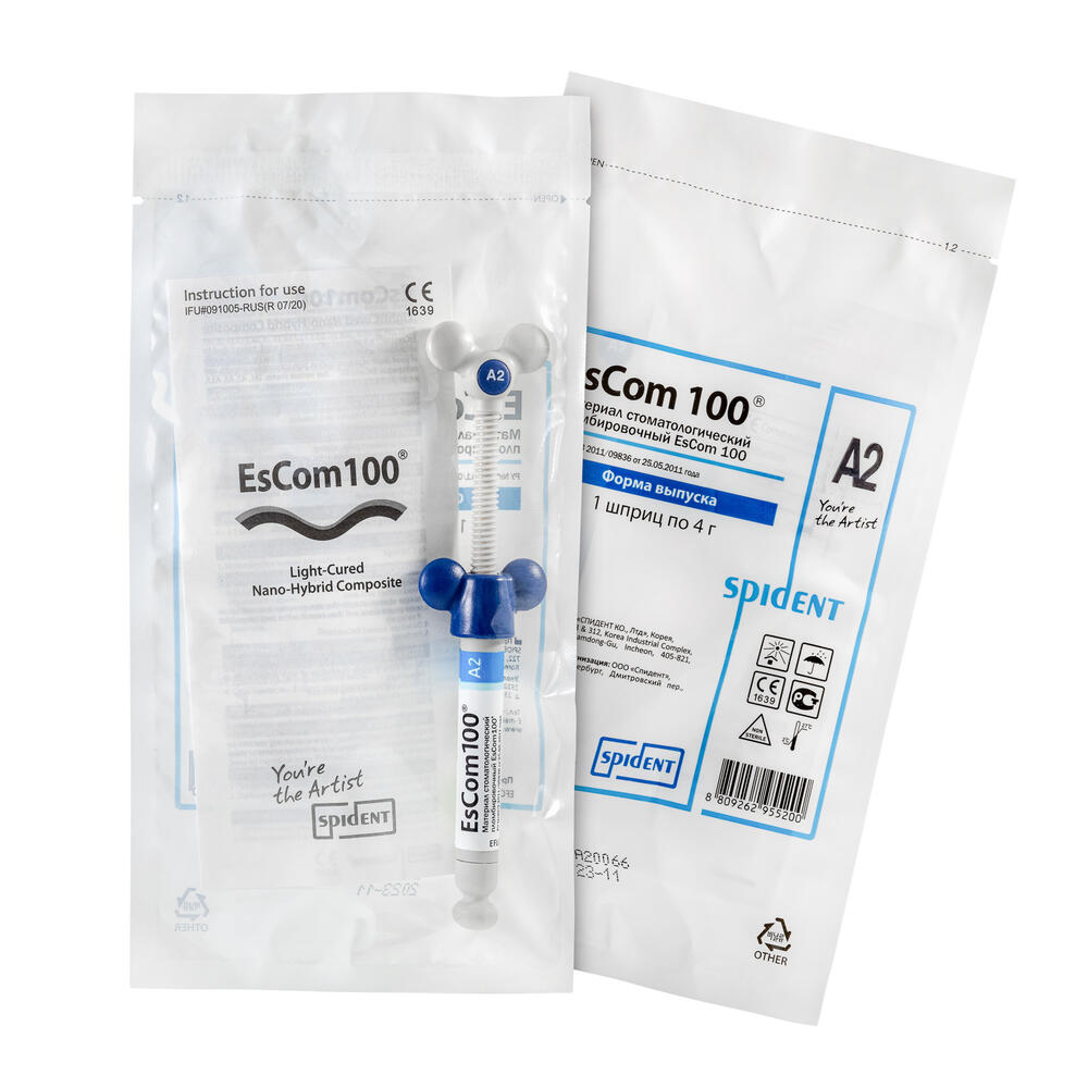 Spident EsCom100 Nanohybrid Composite | DentaCarts | Dental Cart