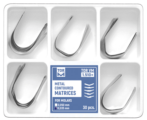 TOR VM Metal Contoured Matrices for Molars | DentaCarts | Dental Cart