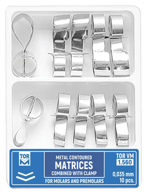 TOR VM Metal Matrices+Clamp for Molars & Premolars | DentaCarts | Dental Cart