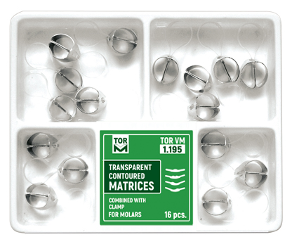 TOR VM Transparent Molar Matrices + Clamp | DentaCarts | Dental Cart