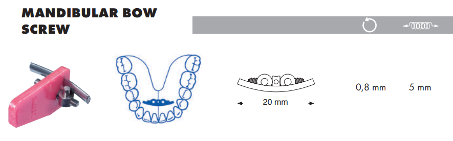 Leone Mandibular Bow Expansion Screw | DentaCarts | Dental Cart