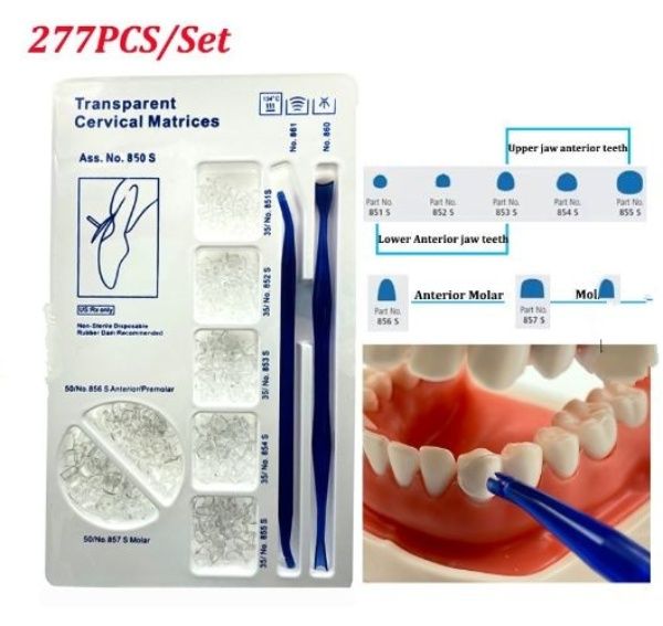 Transparent Cervical Matrices soft | DentaCarts | Dental Cart