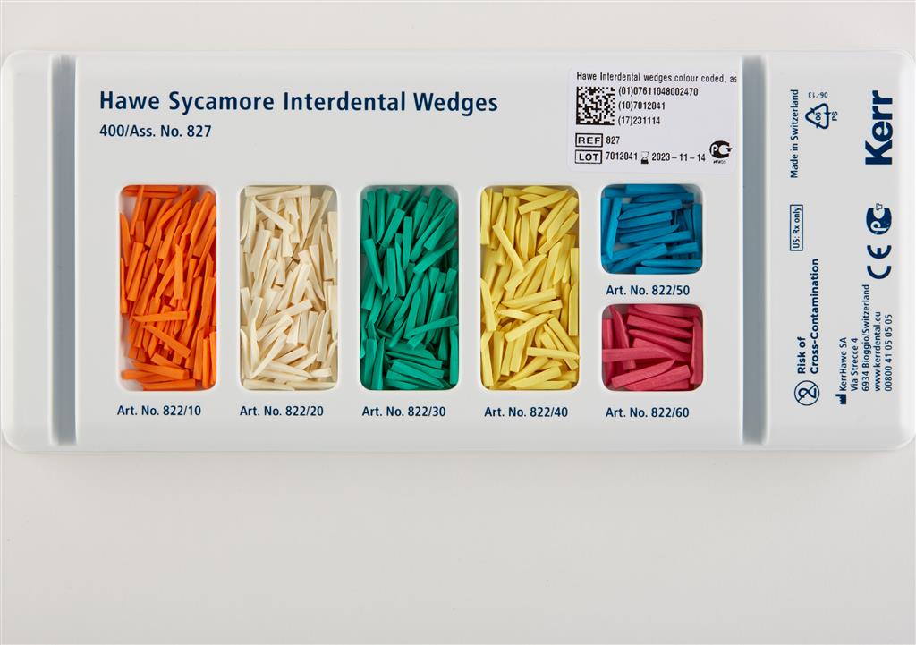 Hawe Interdental wedges colour coded, | DentaCarts | Dental Cart