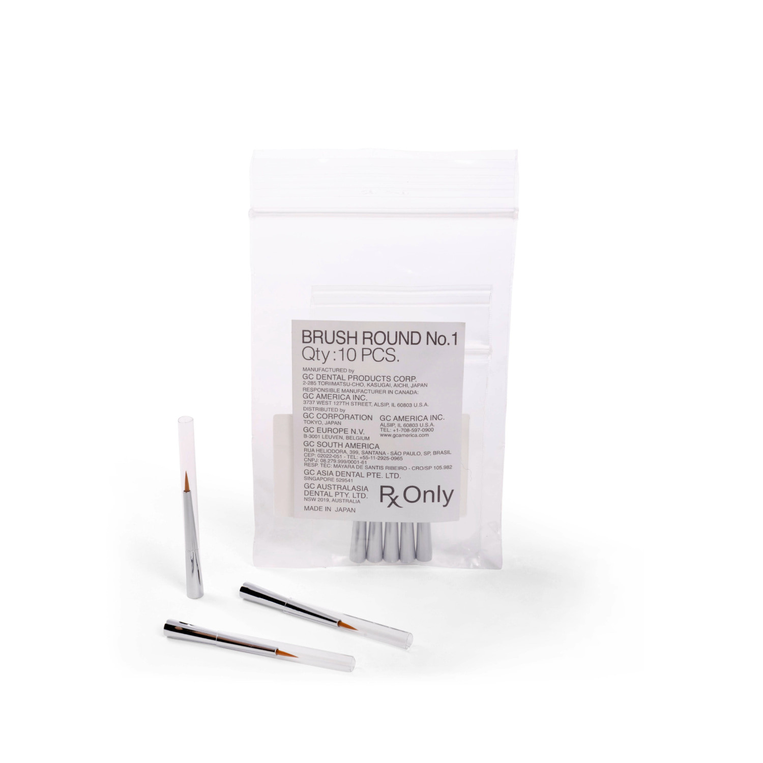 GC GRADIA, Brush Round, N° 1 x 10 | DentaCarts | Dental Cart