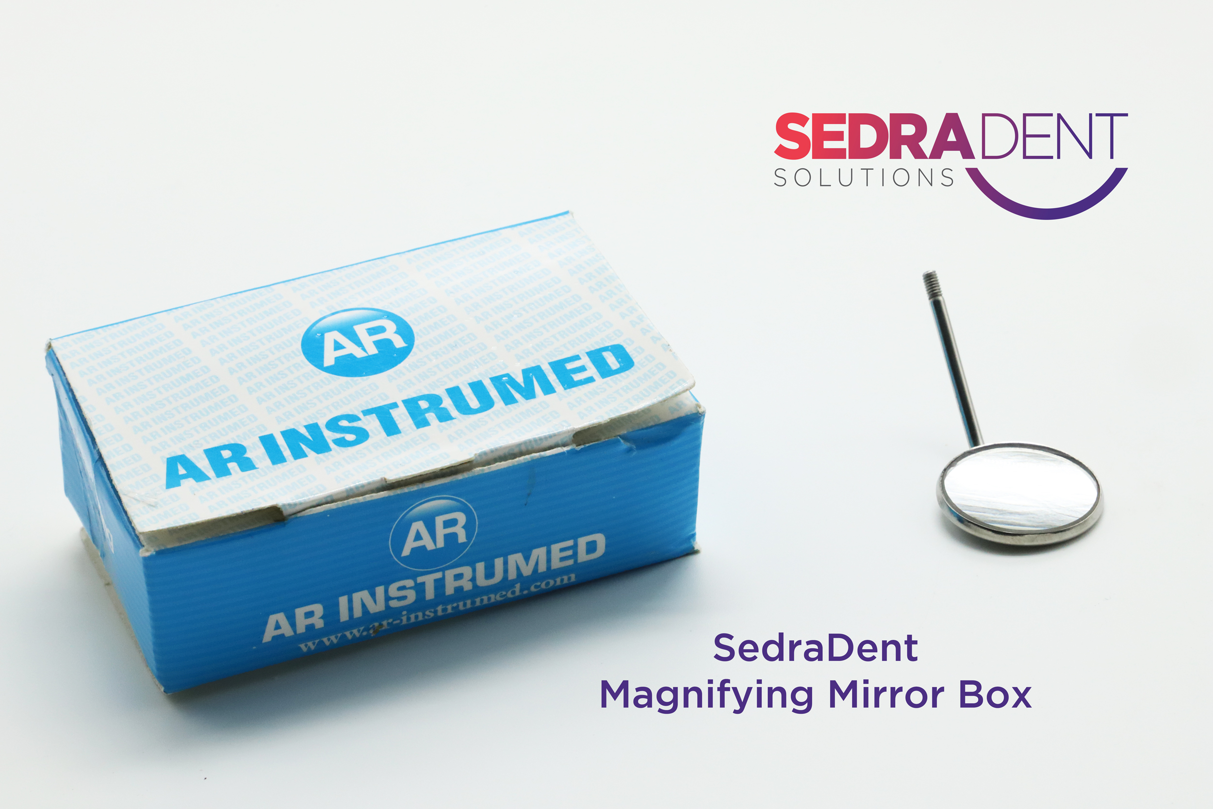 AR Instrumed Magnifying Mirror Box Of 10 | DentaCarts | Dental Cart