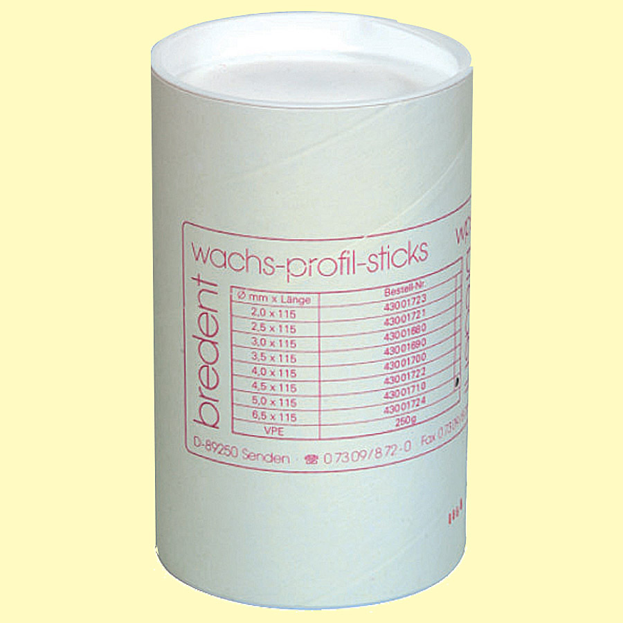 Bredent Wax Pattern Sticks Red 4.0x115mm 250g | DentaCarts | Dental Cart