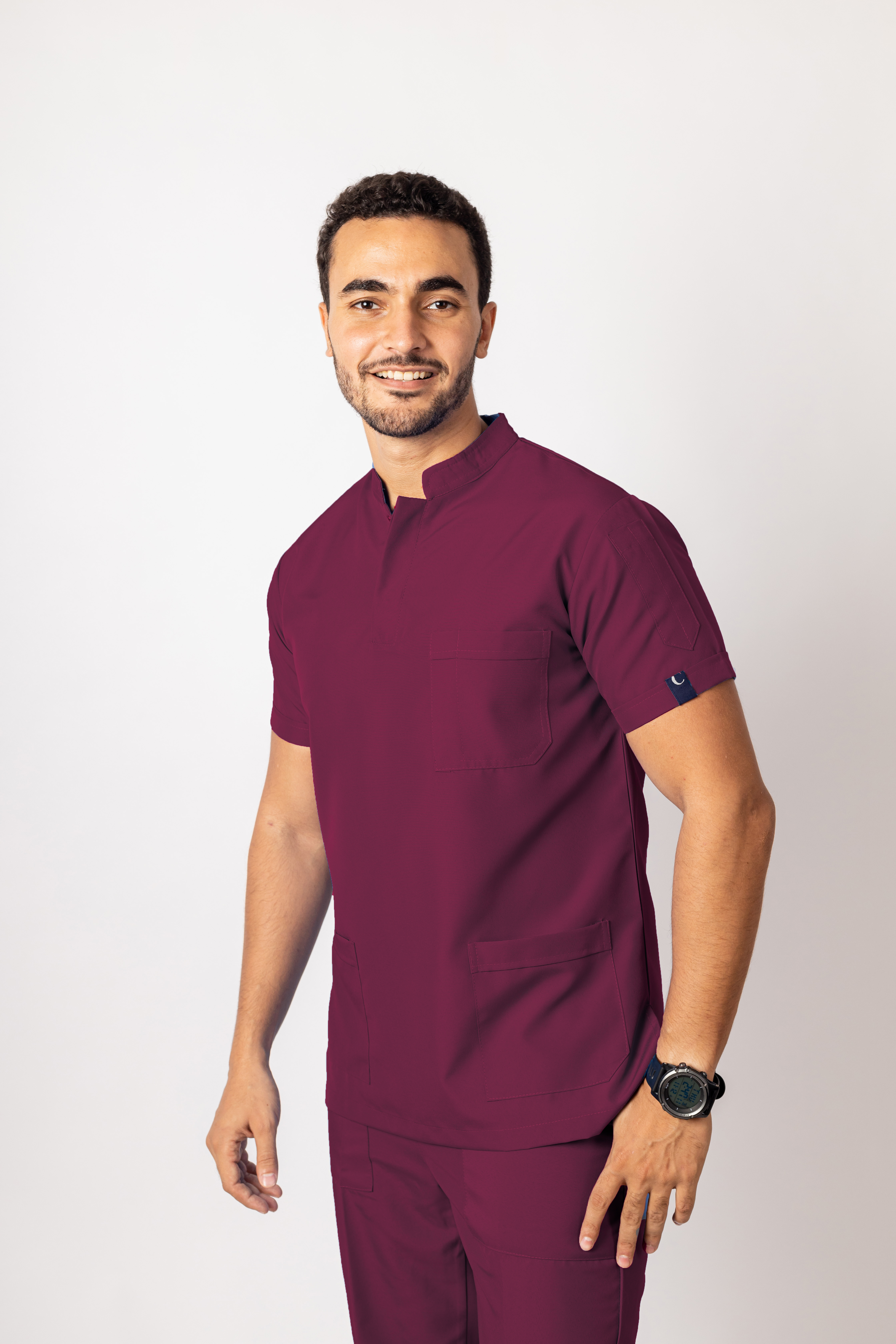 Creation Half collar Scrub (Men) Polyester | DentaCarts | Dental Cart